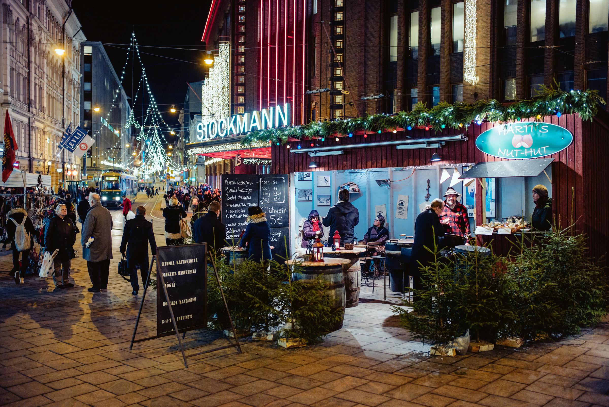 Christmas market in Helsinki